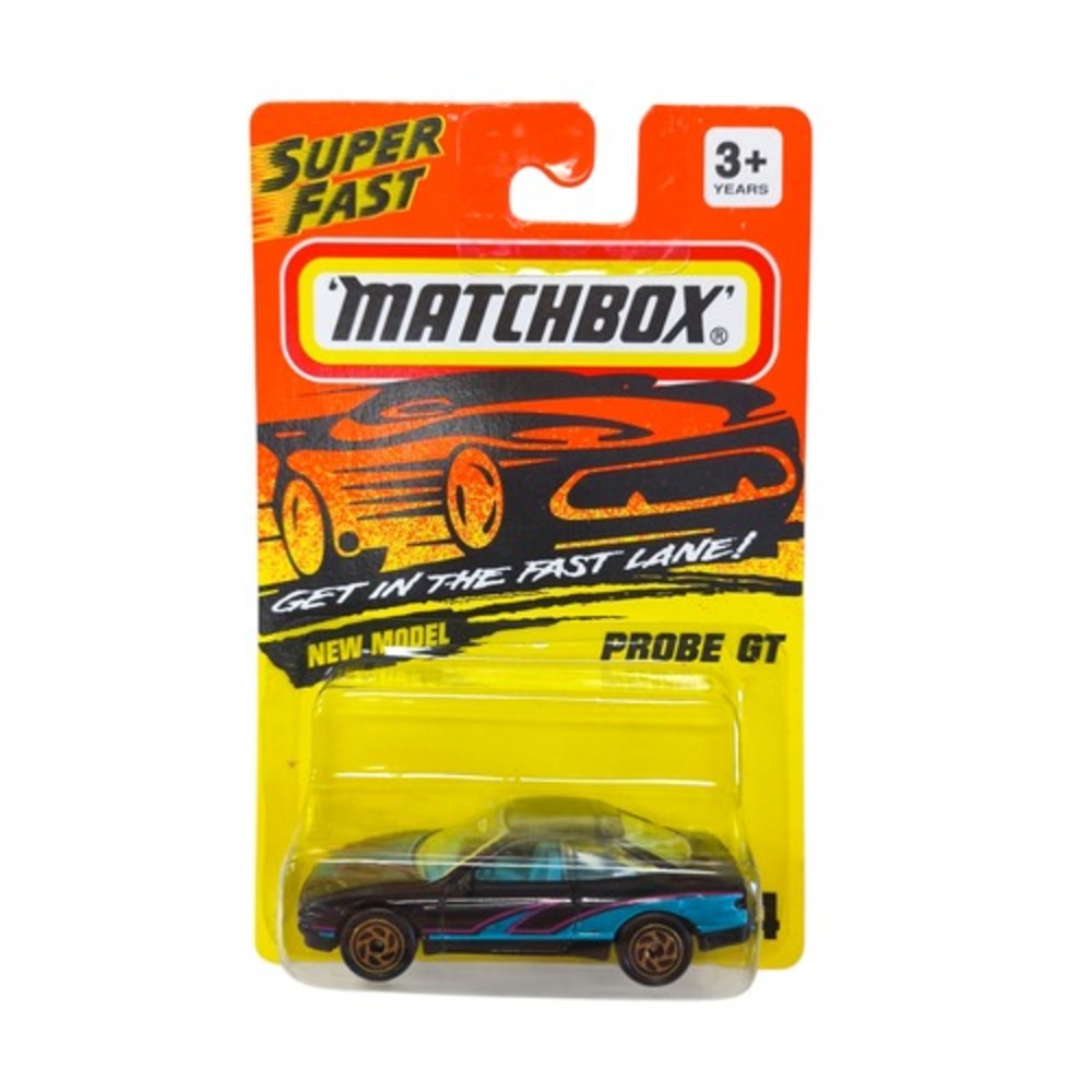 1993 Matchbox Super Fast #44 Ford Probe GT Black Die Cast #MB250